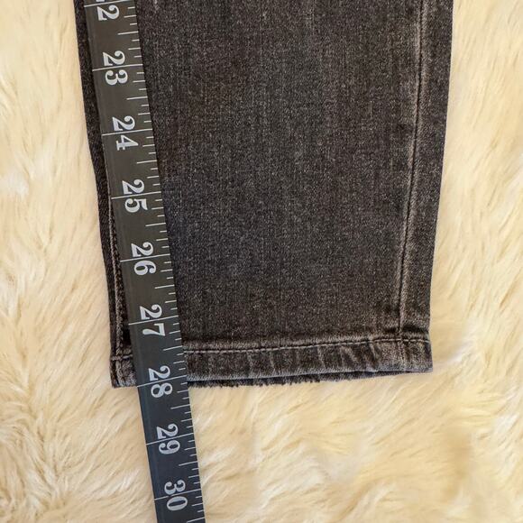 Pilcro and The Letterpress Black Distressed Mid Rise Skinny Ankle Jeans 28 NWT - Picture 13 of 16